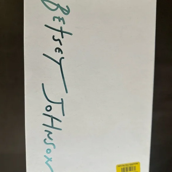 NEW - BETSEY JOHNSON Silver Sandal Heel - Picture 6 of 6